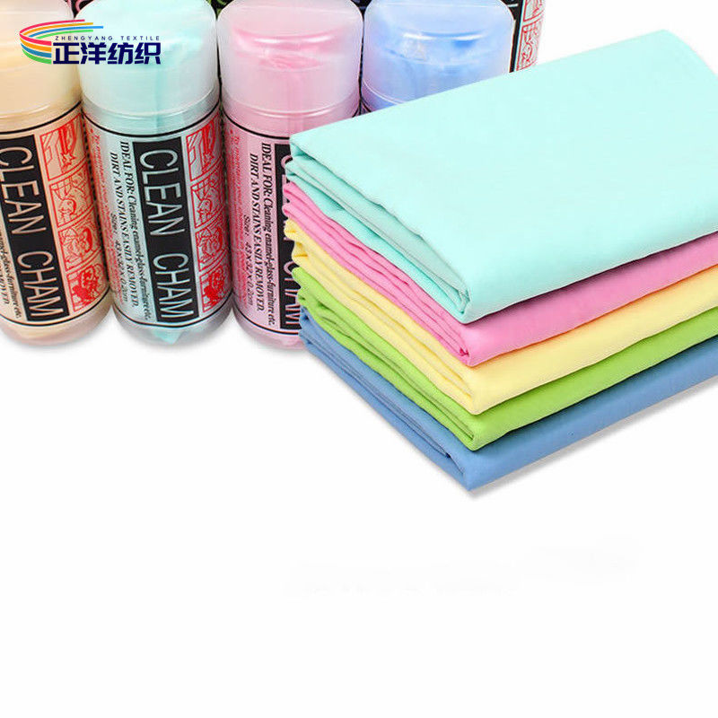 Reusable Microfiber Wipes 220gsm Medium Size 50x60CM Green Blue Microfiber Suede Cloth